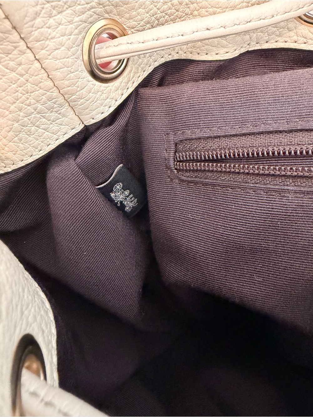 Coach Ruck Sack Backpack in Beige & Brown - Picture 6 of 12